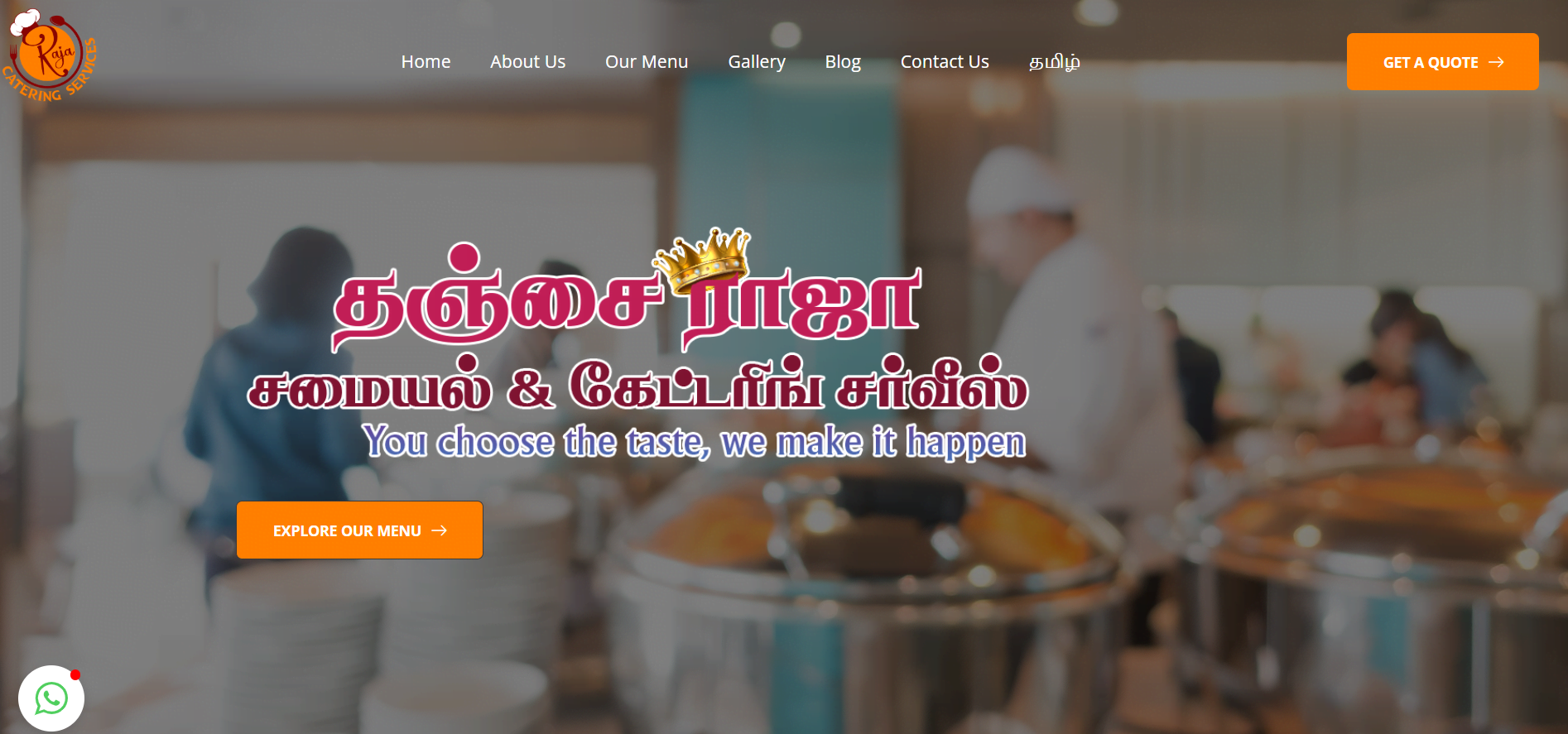 Raja catering Site